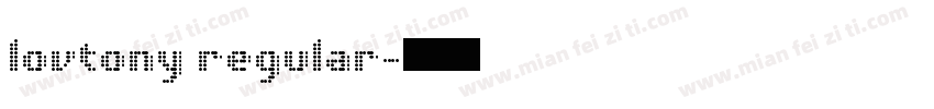 lovtony regular字体转换